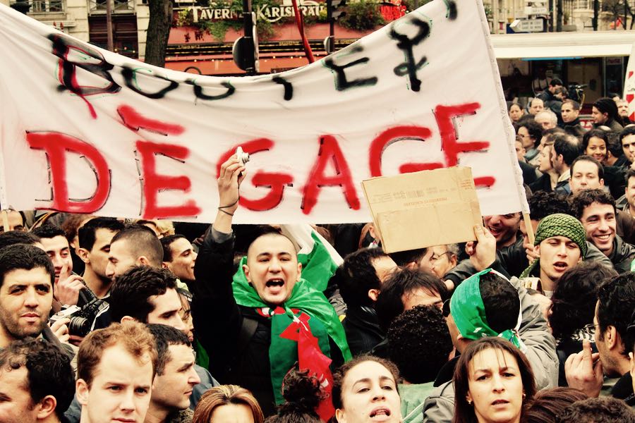manifestazione contro Abdelaziz Bouteflika