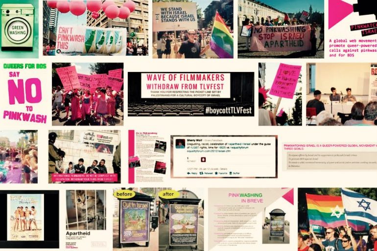 ricerca su pinkwashing e bds su google
