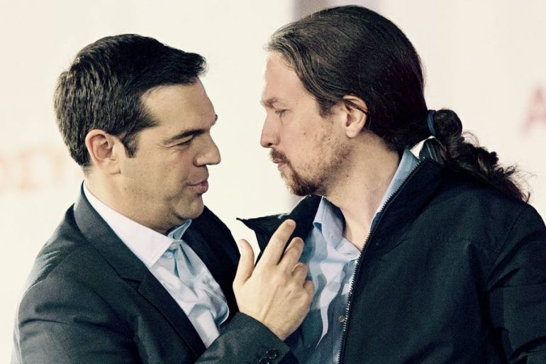 Alexis Tsipras e Pablo Iglesias Turrión