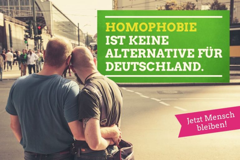 campagna dei verdi contro l'omofobia di afd