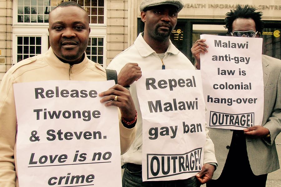 protesta contro le leggi anti-gay in Malawi