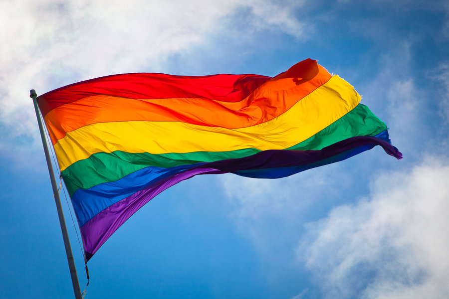 bandiera arcobaleno simbolo della comunità lgbt