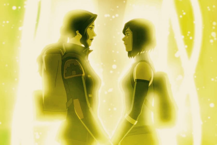 Korra e Asami coppia lesbica a cartoni animati