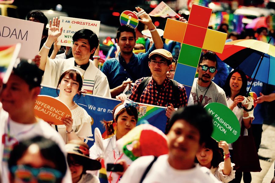 cristiani LGBT marciano al Tokyo Pride 2016