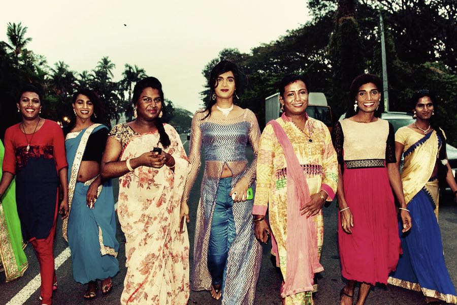 gruppo di hijra transgender del terzo sesso