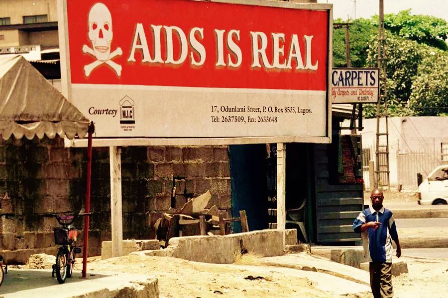 campagna shock su aids a lagos in nigeria