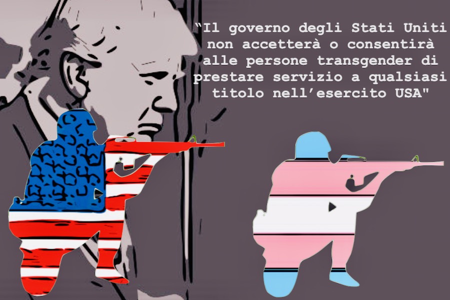 trans fuori esercito trump