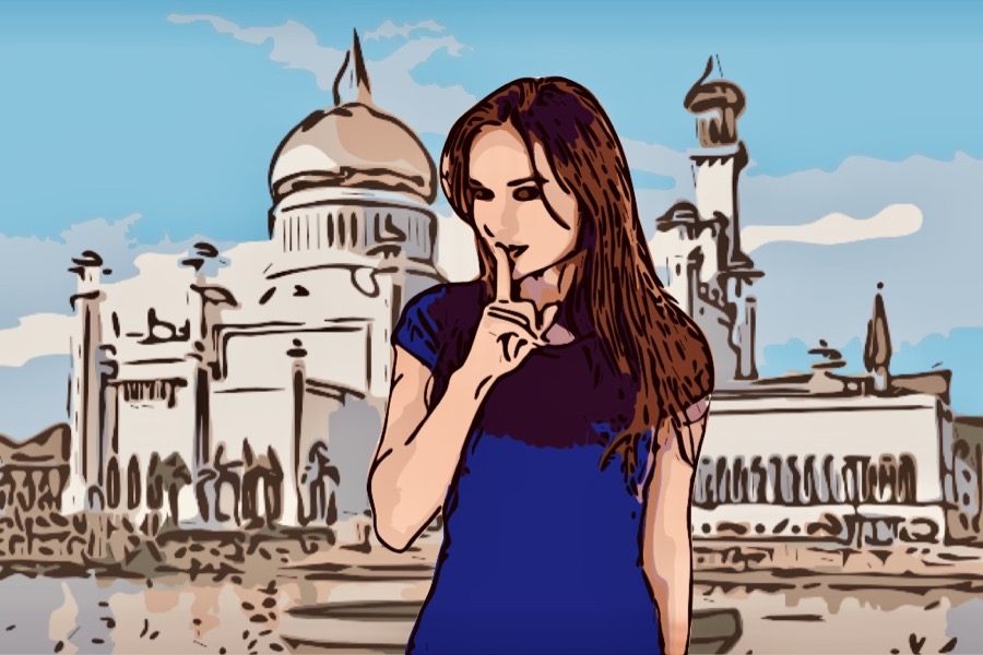 brunei silenzio donna