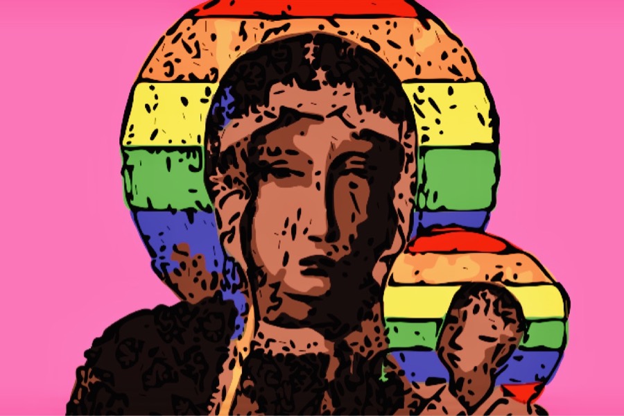 madonna czestochowa arcobaleno