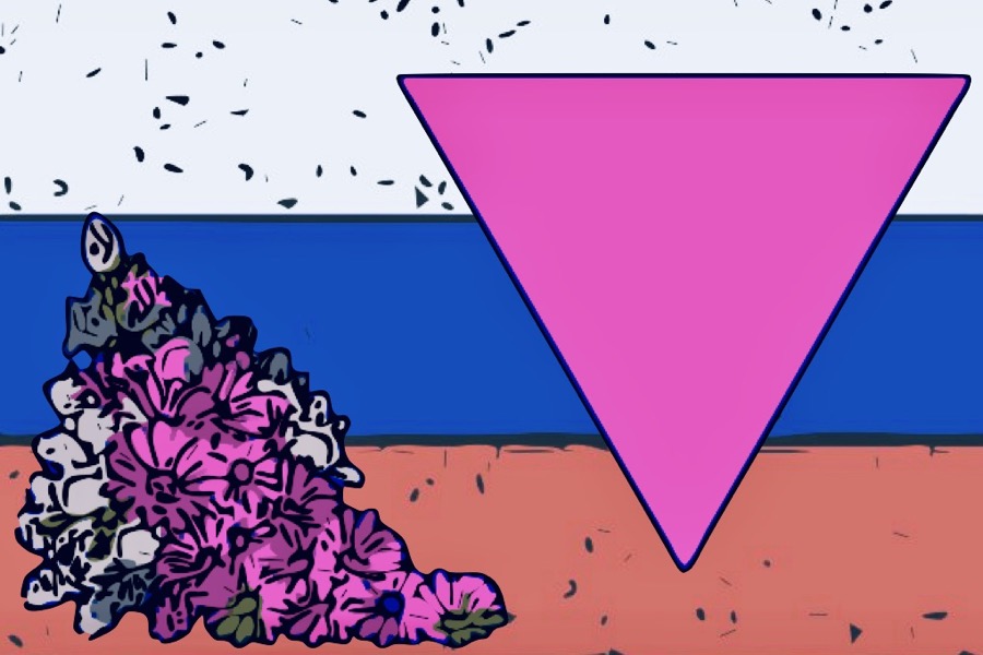 russia fiori triangolo rosa