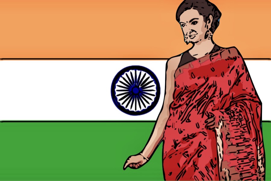 india donna abito tradizionale