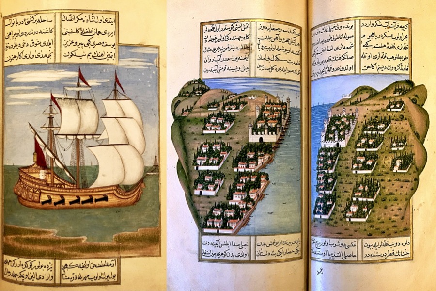 Or 13882 ottoman illumination ship bosphorus