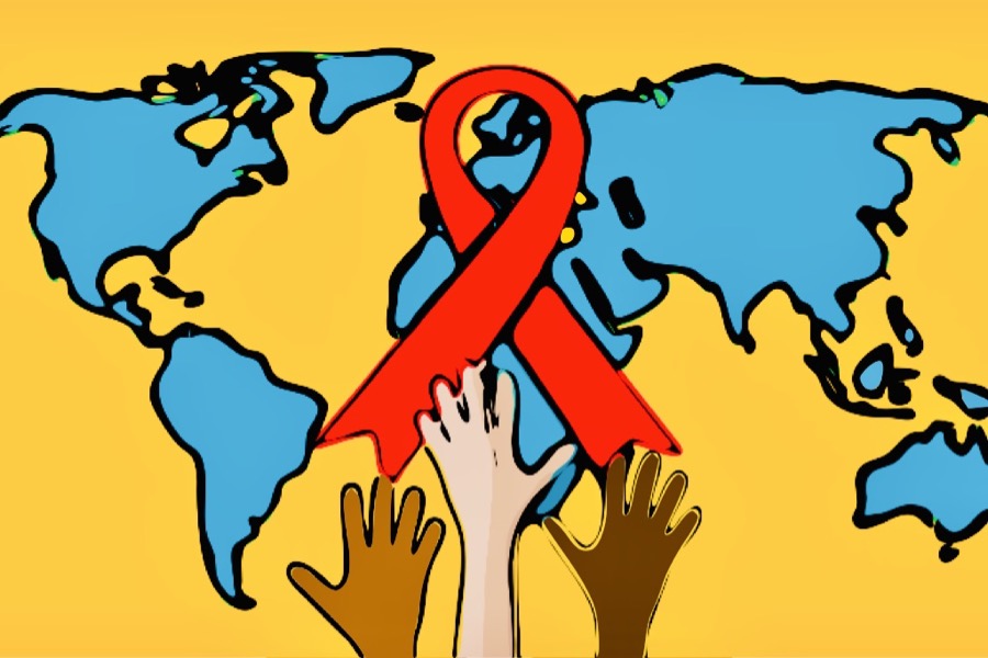 hiv aids mondo nastro