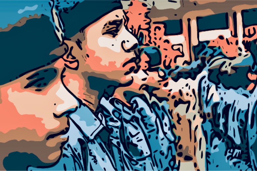 india polizia giovani uniforme