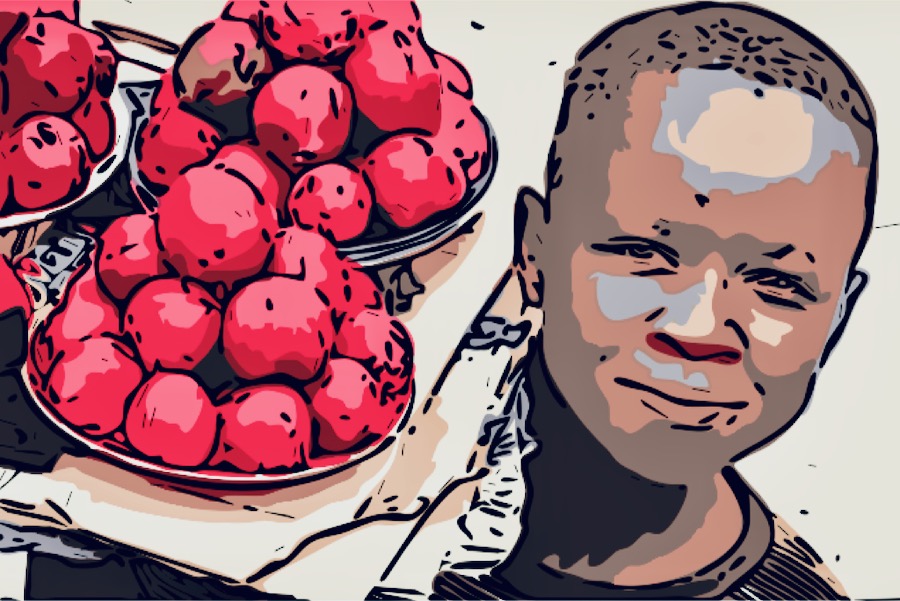 zambia bambino vassoio frutta