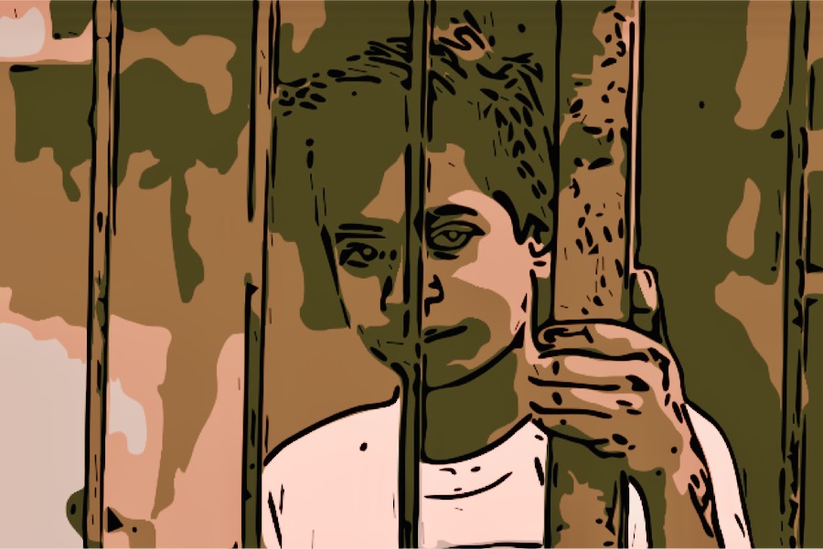 india arrestato sbarre prigione