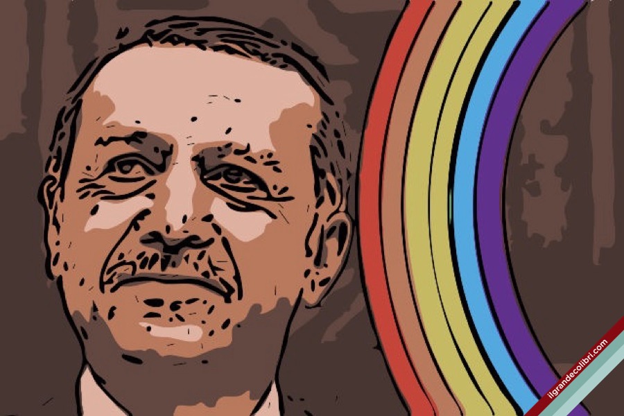 turchia erdogan arcobaleno