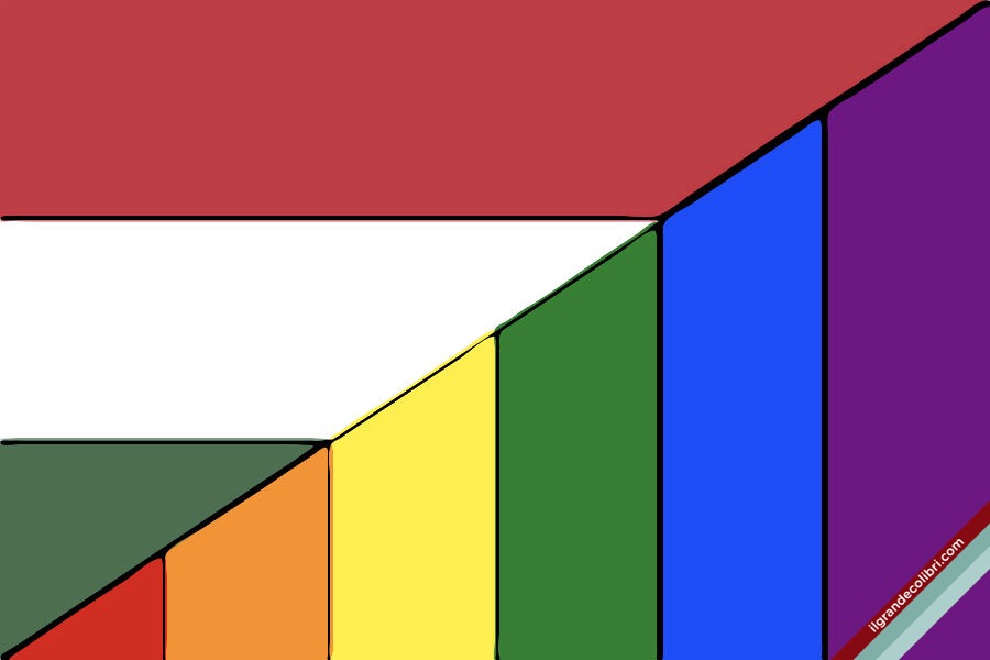 ungheria bandiera lgbt rainbow