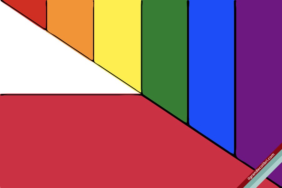 polonia bandiera lgbt rainbow
