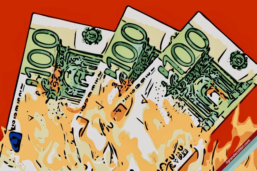 300 euro fiamme fuoco