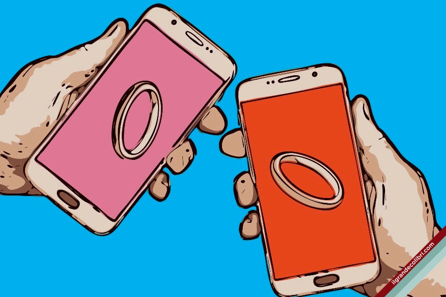 app matrimonio smartphone anelli