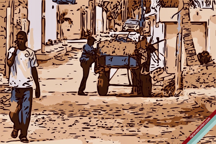 senegal dakar strada persone