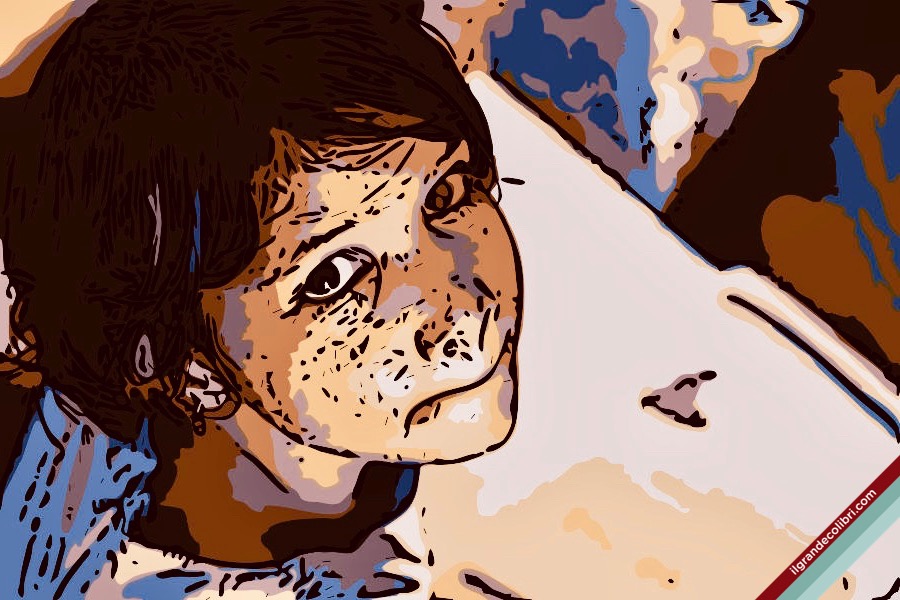 india bambina scuola libro