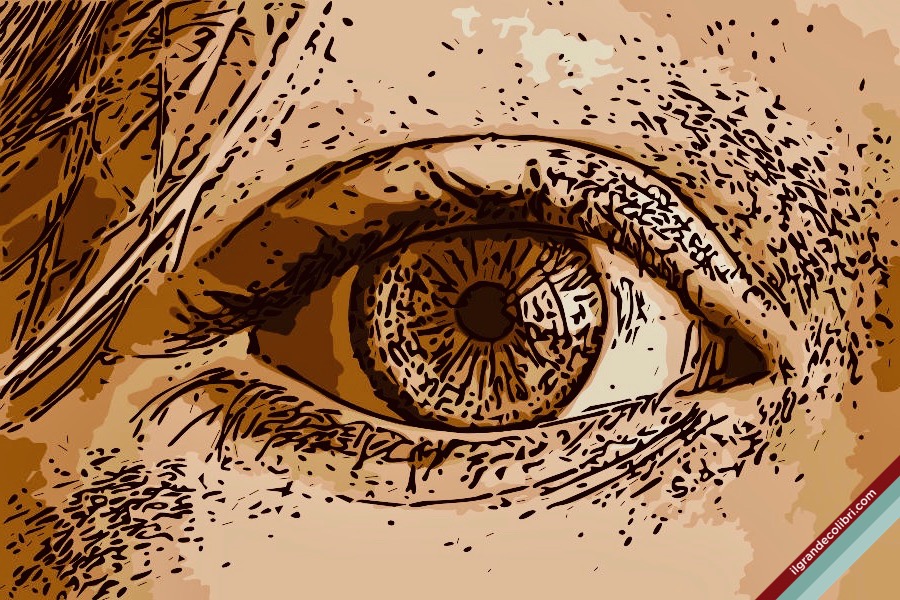 occhio donna bianca triste