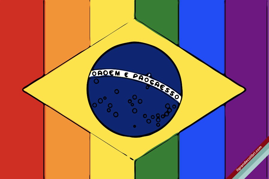 brasile bandiera lgbt rainbow