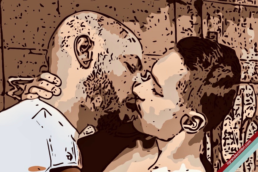 bacio coppia gay arabi