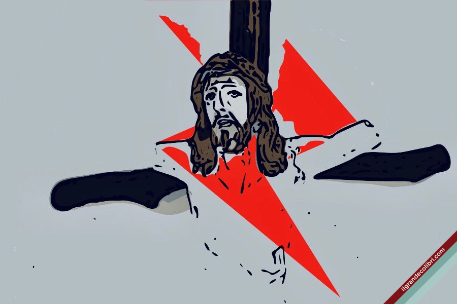 chiesa cristiani crocifisso fulmine
