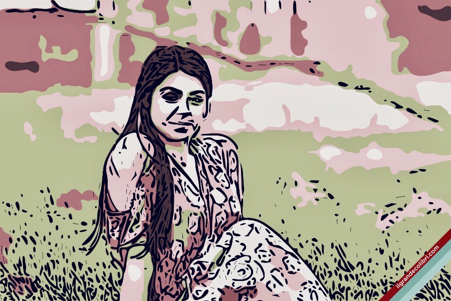 donna bianca prato picnic