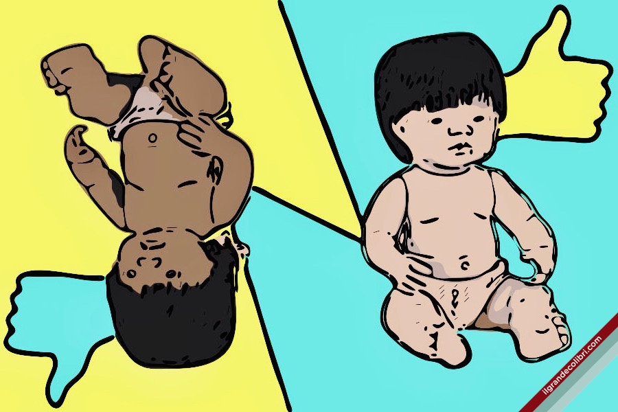bambole nera bianca razzismo