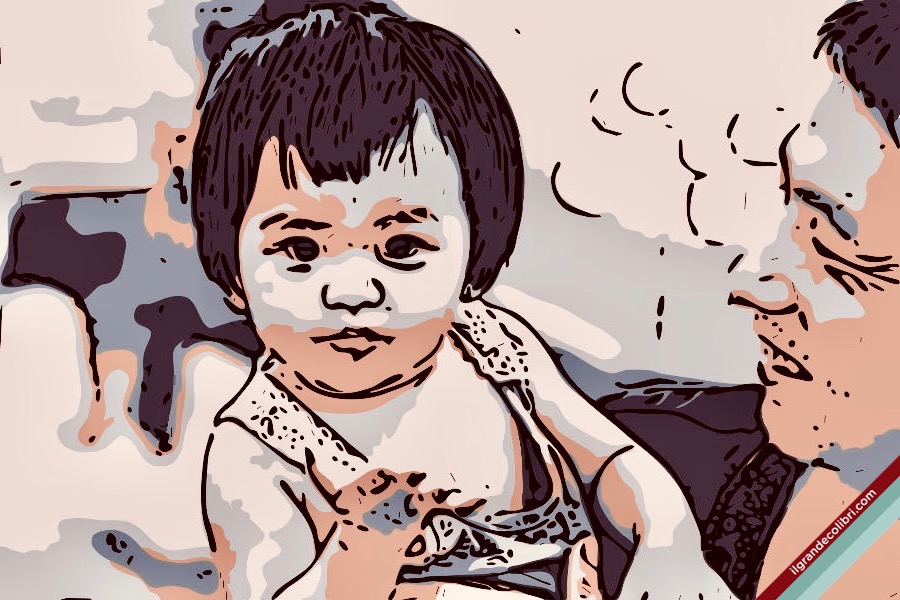 padre figlia cina asia