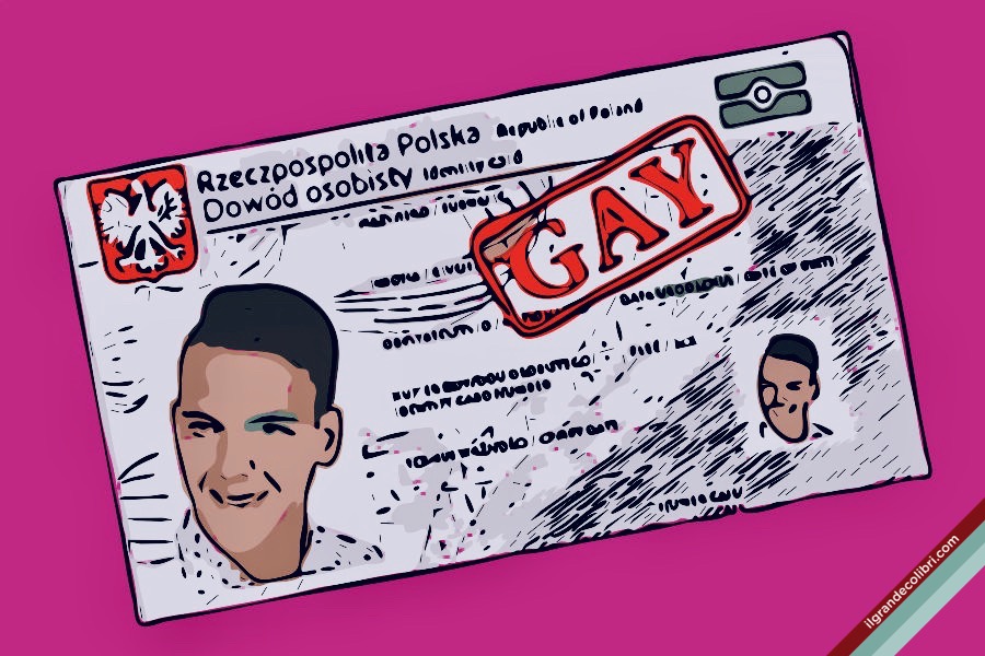 polonia documento timbro gay