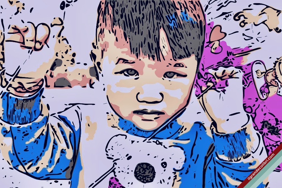 cina bambino piccolo asiatico