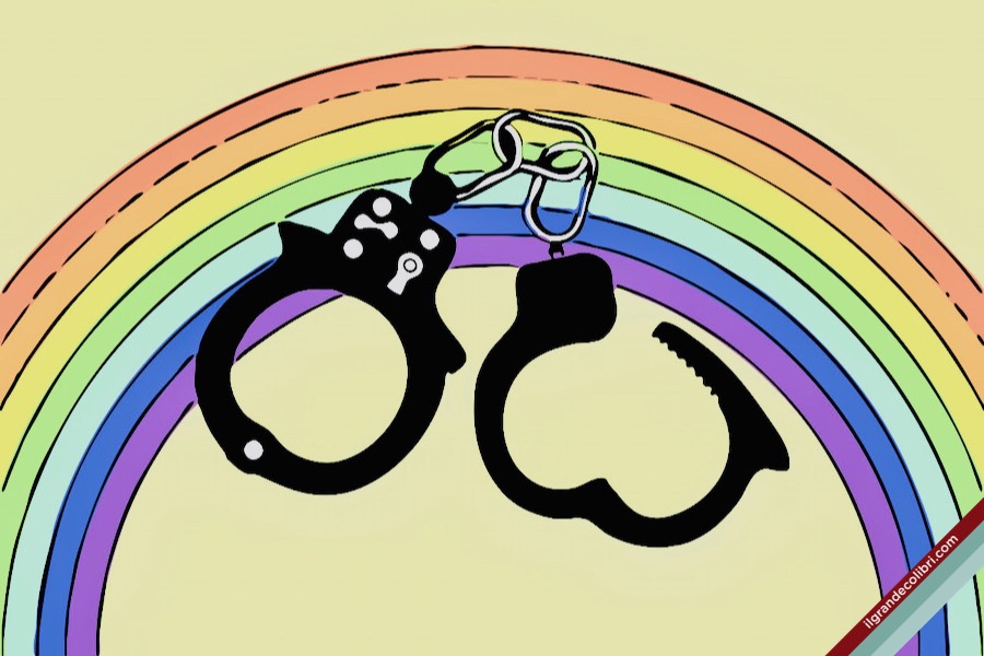 manette prigione carcere arcobaleno