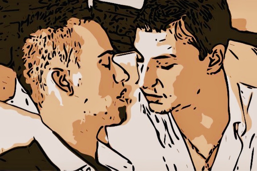coppia gay omosessuali attrazione