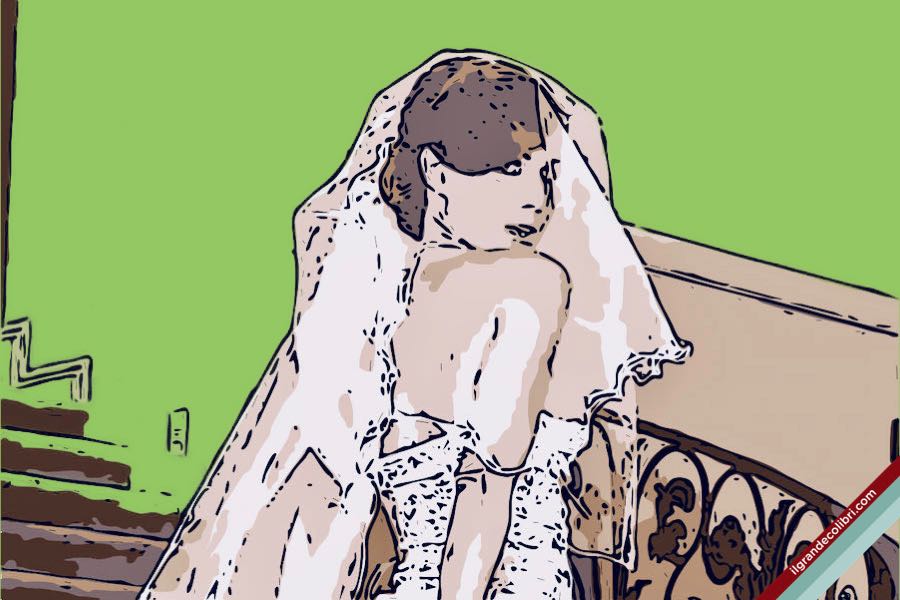 sposa moglie matrimonio velo