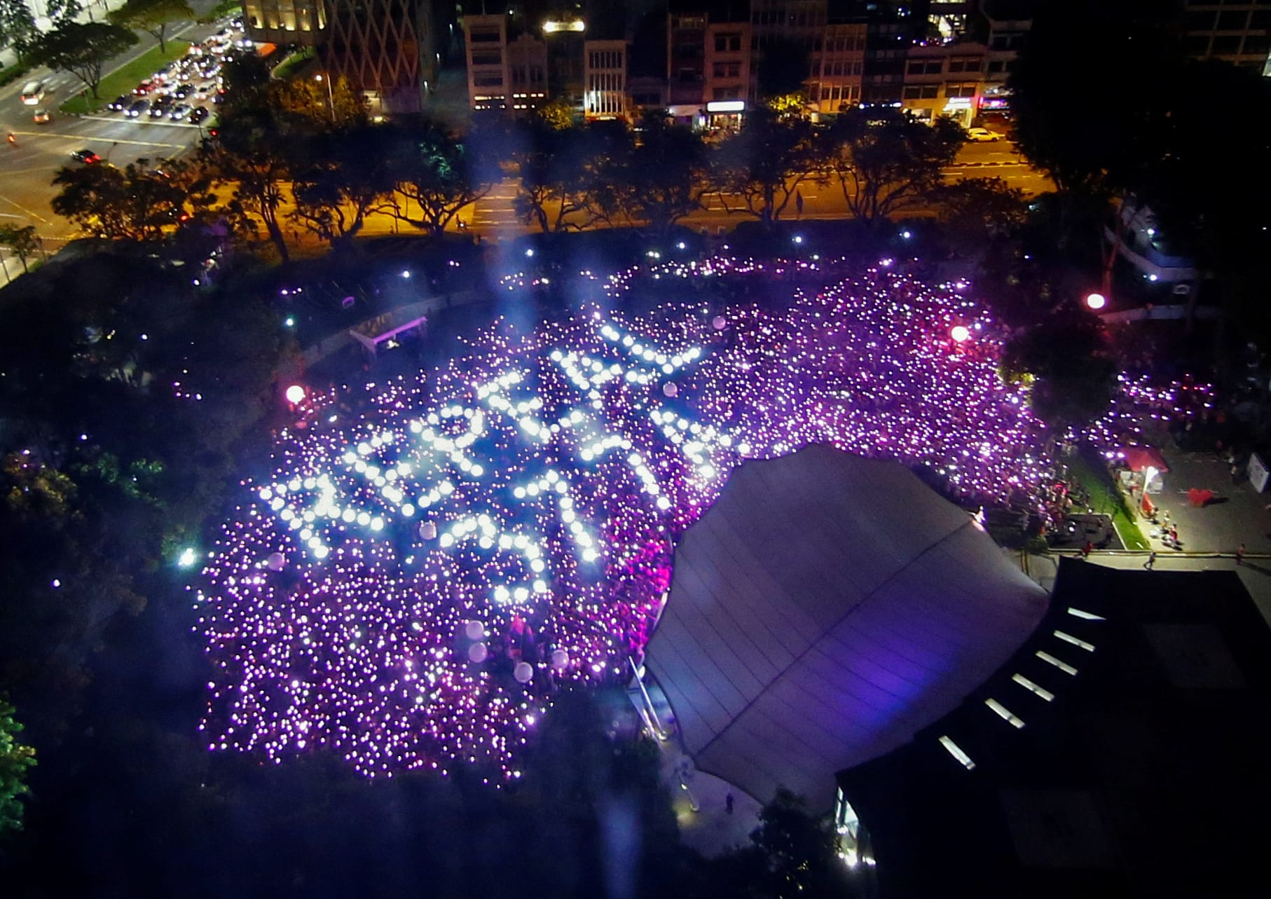Evento annuale Pink Dot che richiedeva l'abrogazione della sezione 377A. © foto di Reuters / TODAY