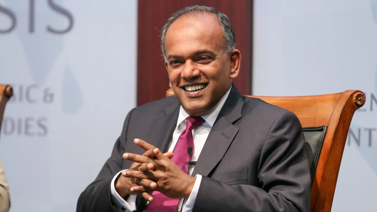 Ministro degli Interni K. Shanmugam. © foto di New Naratif