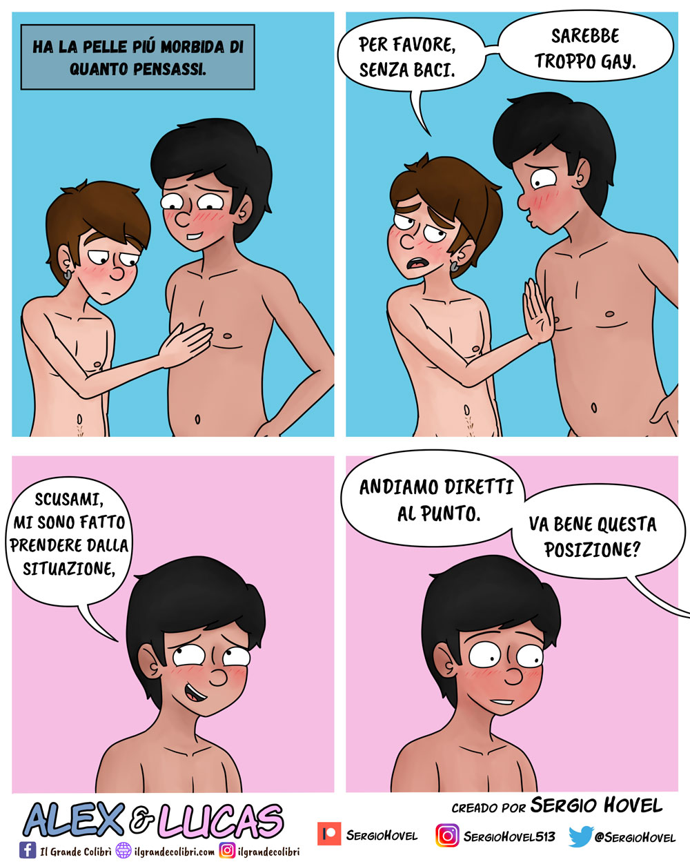Alex e Lucas - Fumetto d'amicizia, disamore e sesso