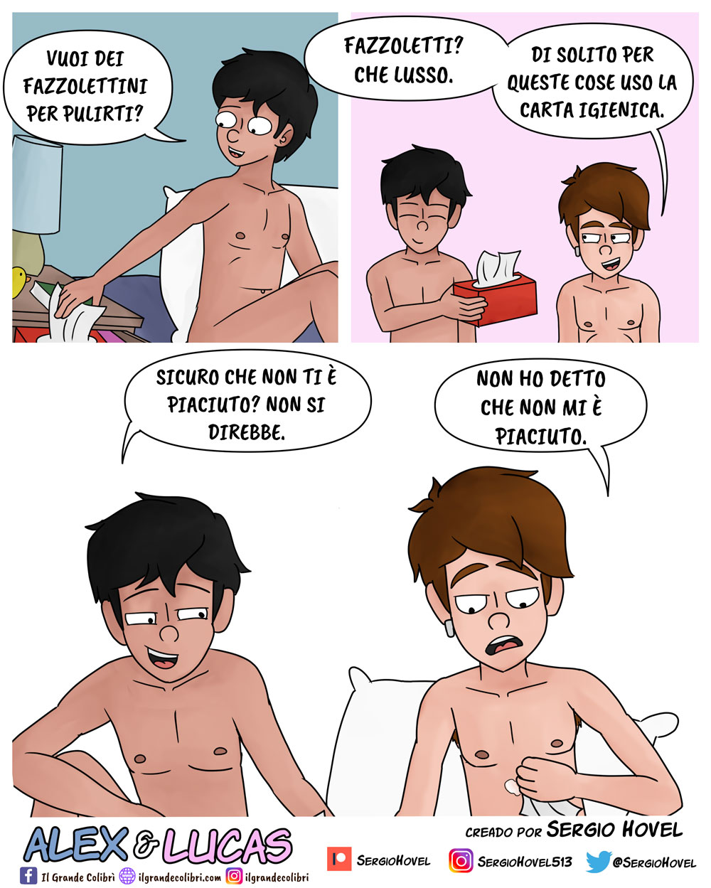 Alex e Lucas - Fumetto d'amicizia, disamore e sesso