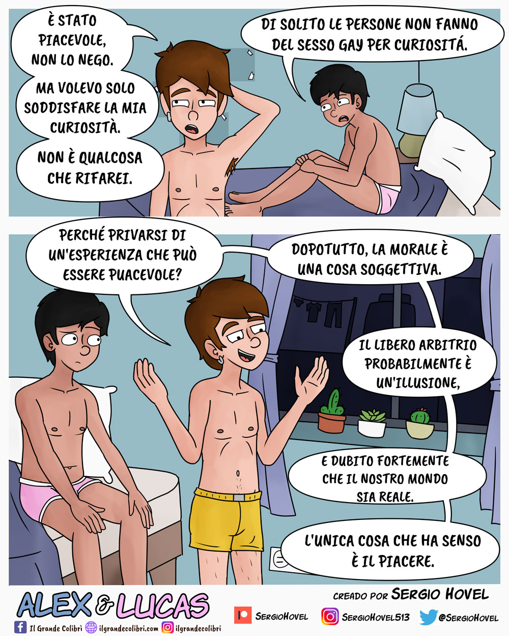 Alex e Lucas - Fumetto d'amicizia, disamore e sesso