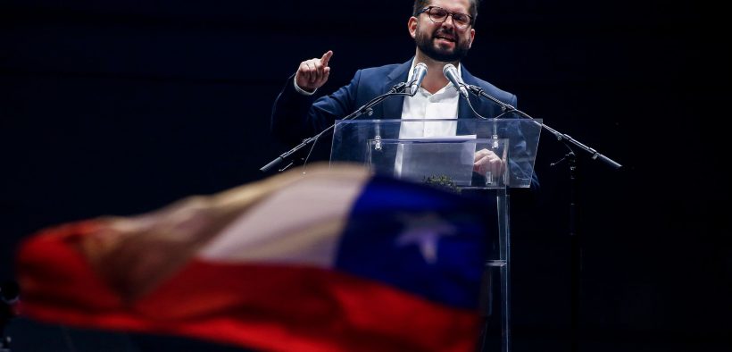 Il presidente del Cile Gabriel Boric.