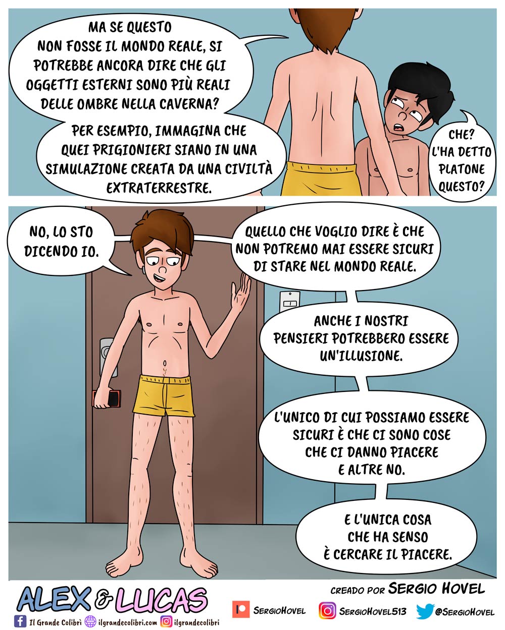 Alex e Lucas - Fumetto d'amicizia, disamore e sesso