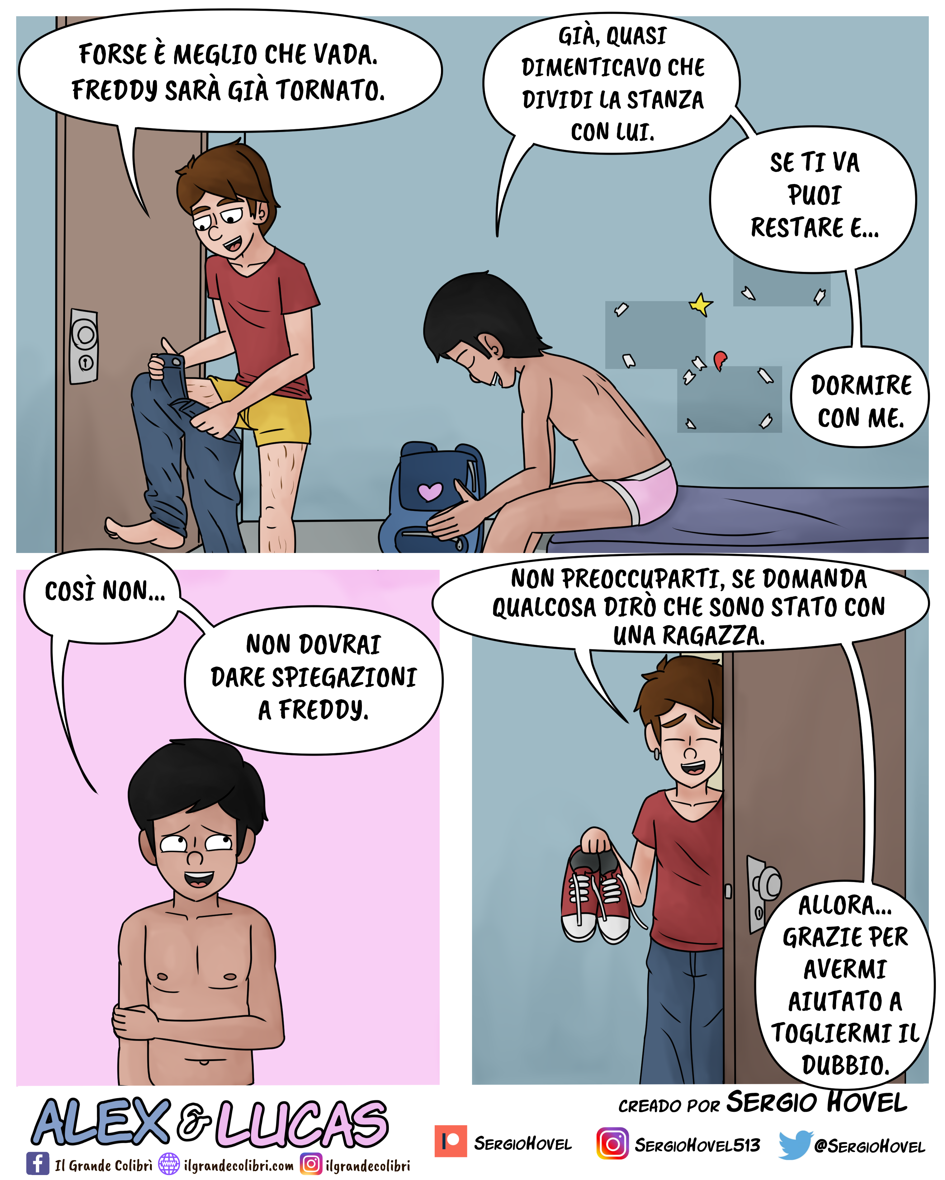 Alex e Lucas - Fumetto d'amicizia, disamore e sesso