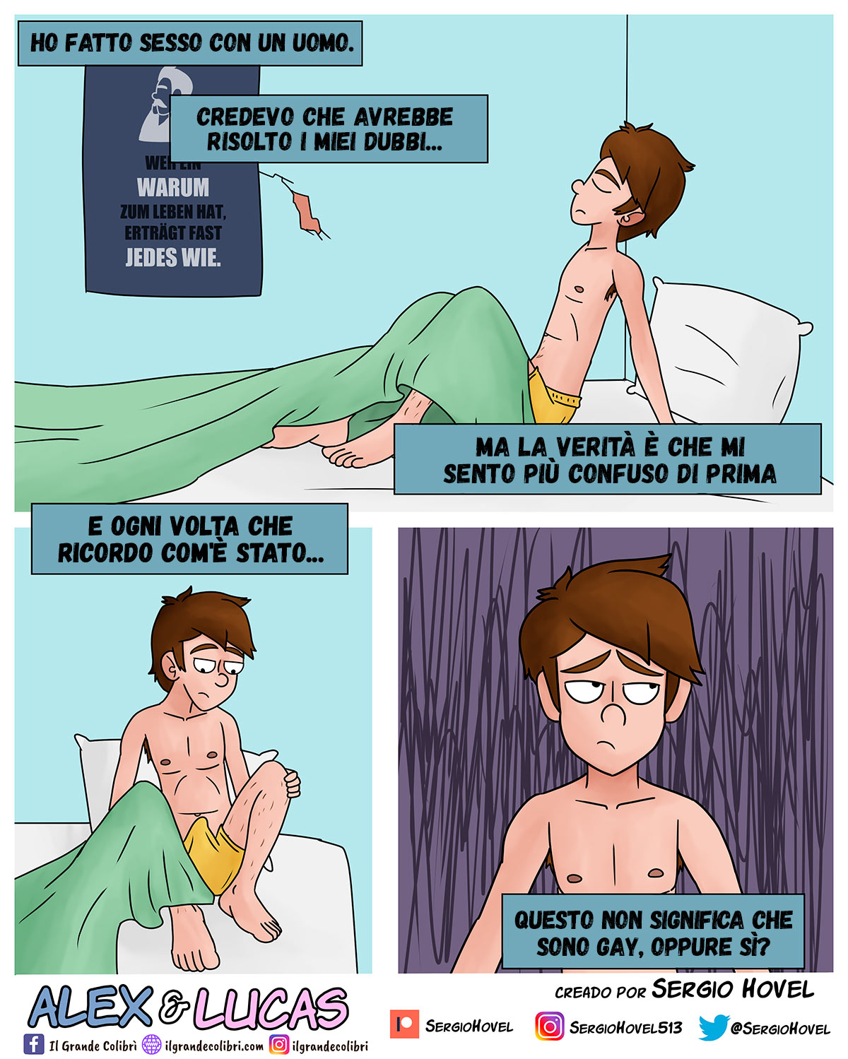 Alex e Lucas - Fumetto d'amicizia, disamore e sesso
